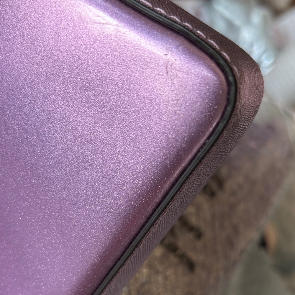 kate spade NWT Kenzie small Metallic Quartz Pink Convertinle Crossbody Clutch - Picture 11 of 16